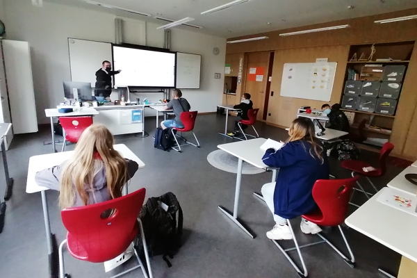 Klassenzimmer in der Dominikus Savio Schule Pfaffendorf